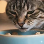 My cat is sniffling but I can't eat it.