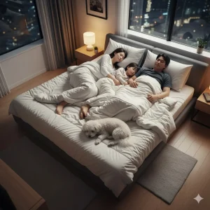 death sleeping with a dog