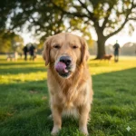 Dog licking can't stop