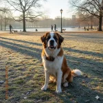 St. Bernard resemblance dog