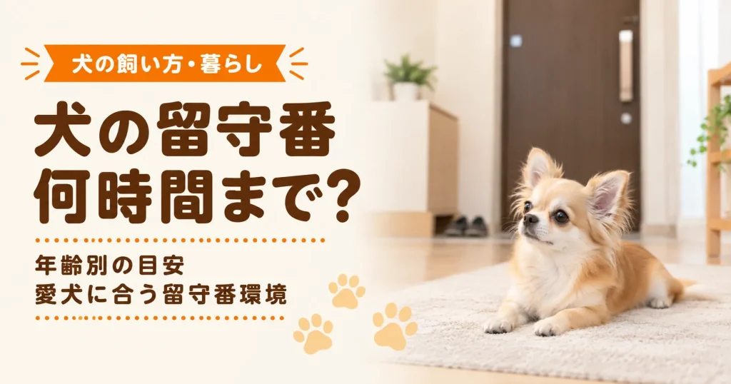 留守番するチワワ